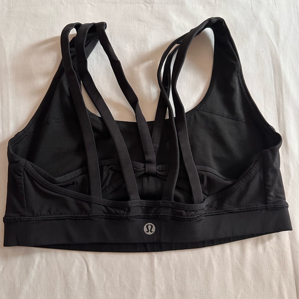 Lululemon Black Energy Bra Exhale Size 8 - Picture 10 of 11